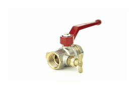 Кран шаровой резьбовой BVR-D ВВ 3/4" DN20 со спускным элементом (065B8217), Danfoss