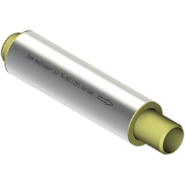 Осевой компенсатор под приварку Dek DN25, PN16, с внутр гильзой и наруж кожухом (25-16-50), Hortum