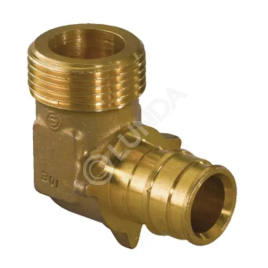 Угольник Q&E латунный 16х1/2" НР (1023019), Uponor