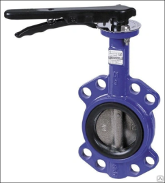 Затвор дисковый поворотный 017W DN65 PN16 диск чугун никелир., Dendor