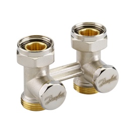 Клапан запорный RLV-KB G 3/4'' НР x G 3/4'' ВР прямой нижнее подкл. Kvs-1,3 (003L0221), Danfoss