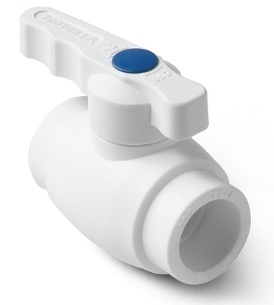 Кран шаровой PP-R DN20 латунный шар (PA40008), Pro Aqua фото 2