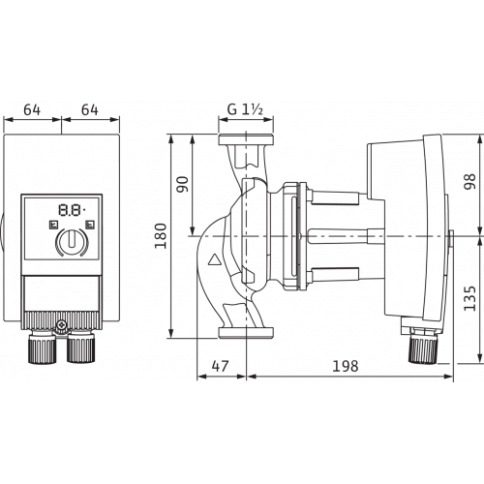 Насос циркуляционный YONOS MAXO 25/0.5-12 PN10 (2120641), Wilo фото 3