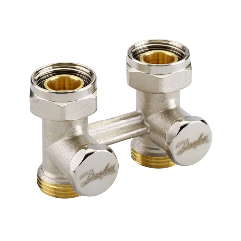 Клапан запорный RLV-KB G 3/4'' НР x G 3/4'' ВР прямой нижнее подкл. Kvs-1,3 (003L0221), Danfoss фото 1